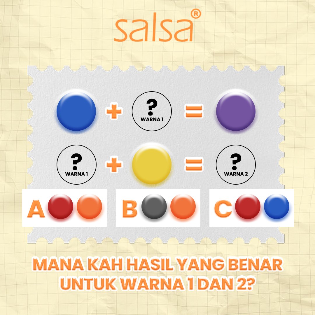 SalsaCosmetic's tweet image. WEEKEND INI KITA JADI PELUKIS DULU~😆🖐️
Mix mix warna dan tebak hasil campuran warna yang benar! 😚
#salsacosmetic #beautyiseasy