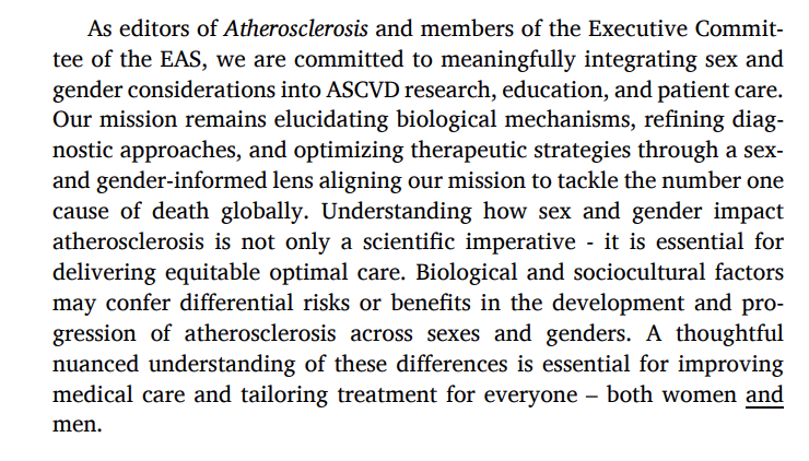 MeralKayikcoglu's tweet image. Published in Atherosclerosis; Our joint editorial by @society_eas EC & the @ATHjournal editorial board — reaffirming the critical need for #sex & #gender integration in ASCVD research & clinical care.
🧬 Sex hormones, chromosomes & social roles all matter.
⚠️ Without this lens,…
