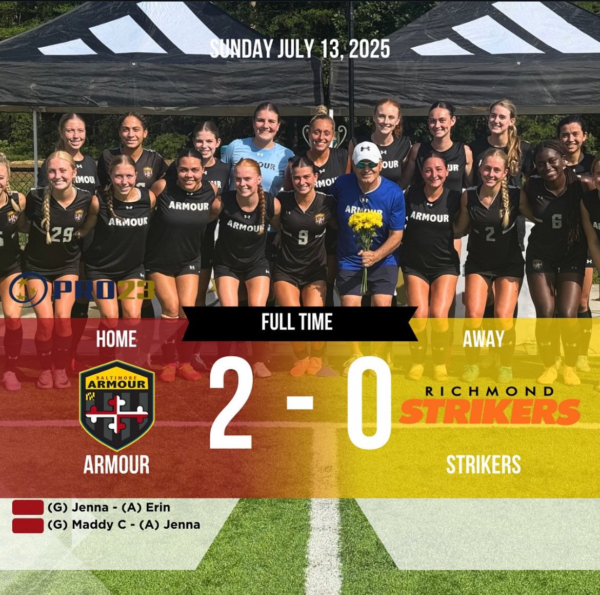 Congratulations to our Armour women’s Pro23 on winning the CCL Pro23 Championships!