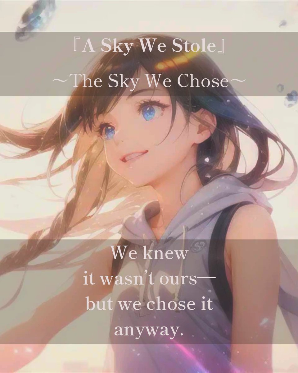 🌌 Short #3: A Sky We Stole

We knew it wasn’t ours—
but we chose it anyway.
— 奪うしかなかった。たとえ、それが罪でも。

▶ Watch now:
youtube.com/shorts/mM-Ukcj…

#TheSkyWeChose #CinematicAmbient #HealingMusic
#AnimeInspired #エモーショナル音楽 #achi_tabo_healing