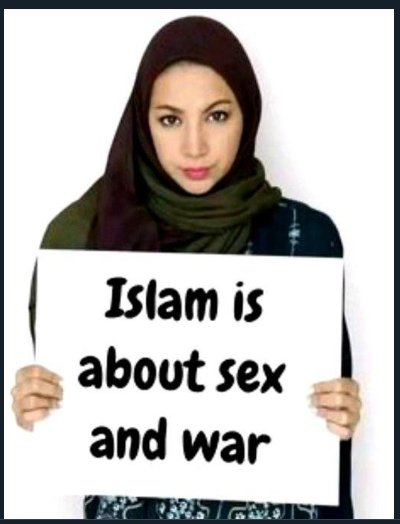 Islam is about sex and war.