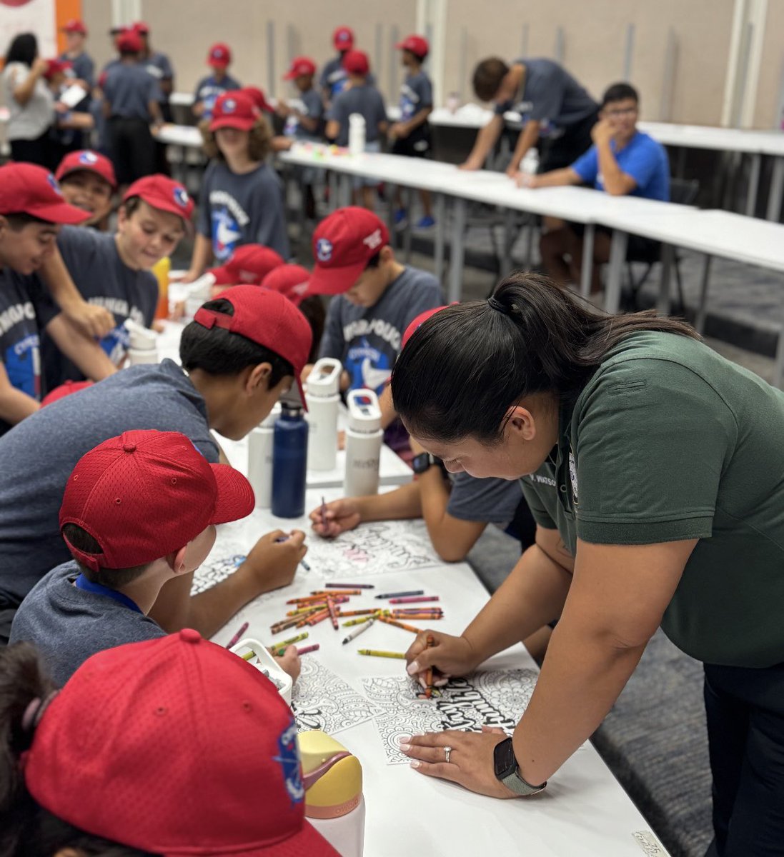 CFISDPDMHIT's tweet photo. MHIT had a blast at the @CFISDPDChief Junior Police Academy discussing Self Care then going hands on with self care stations! #SelfCare #cfisd #MHIT💚💚 https://t.co/NVnJ1vY1lH