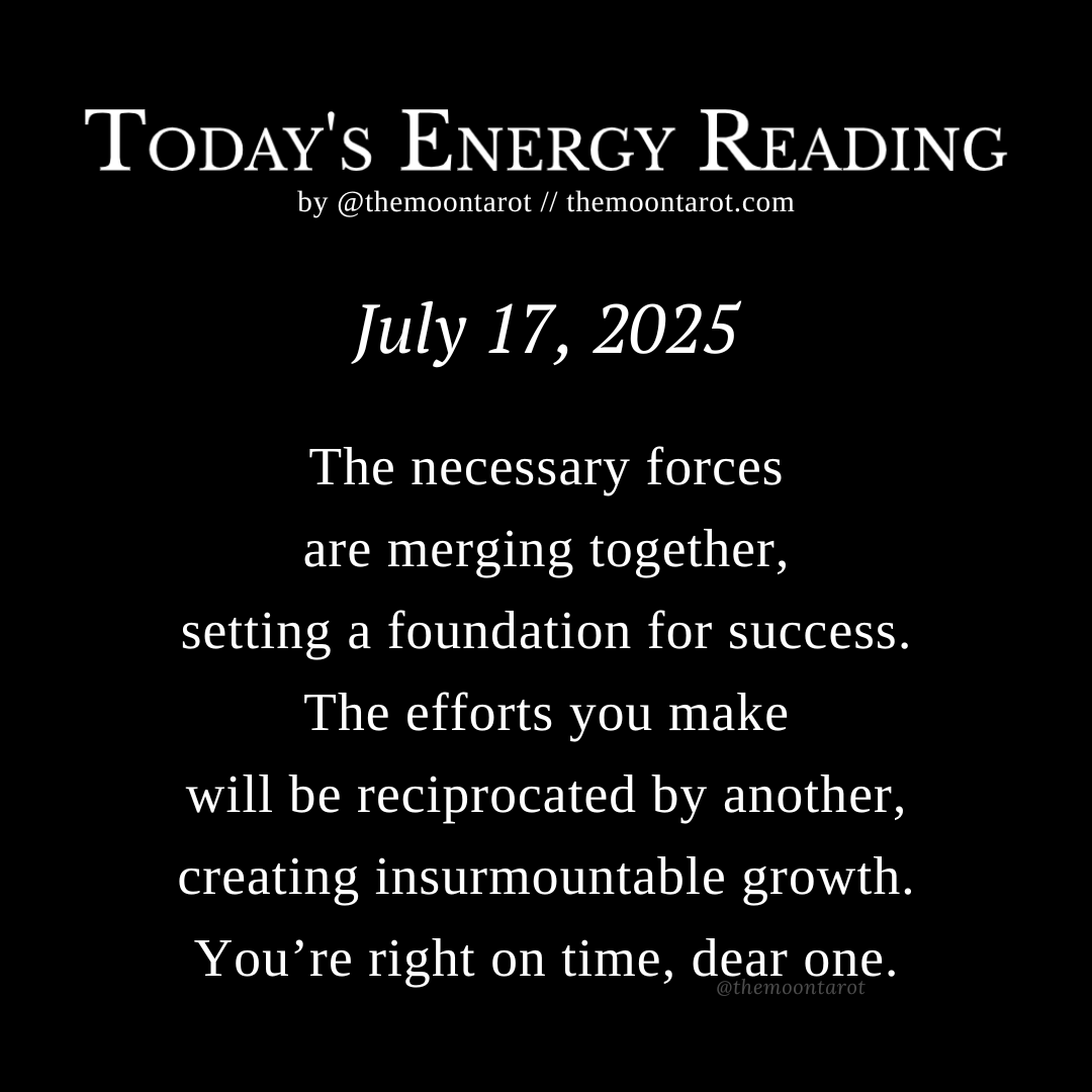 themoontarot_'s tweet image. Today&apos;s Energy Reading: July 17, 2025