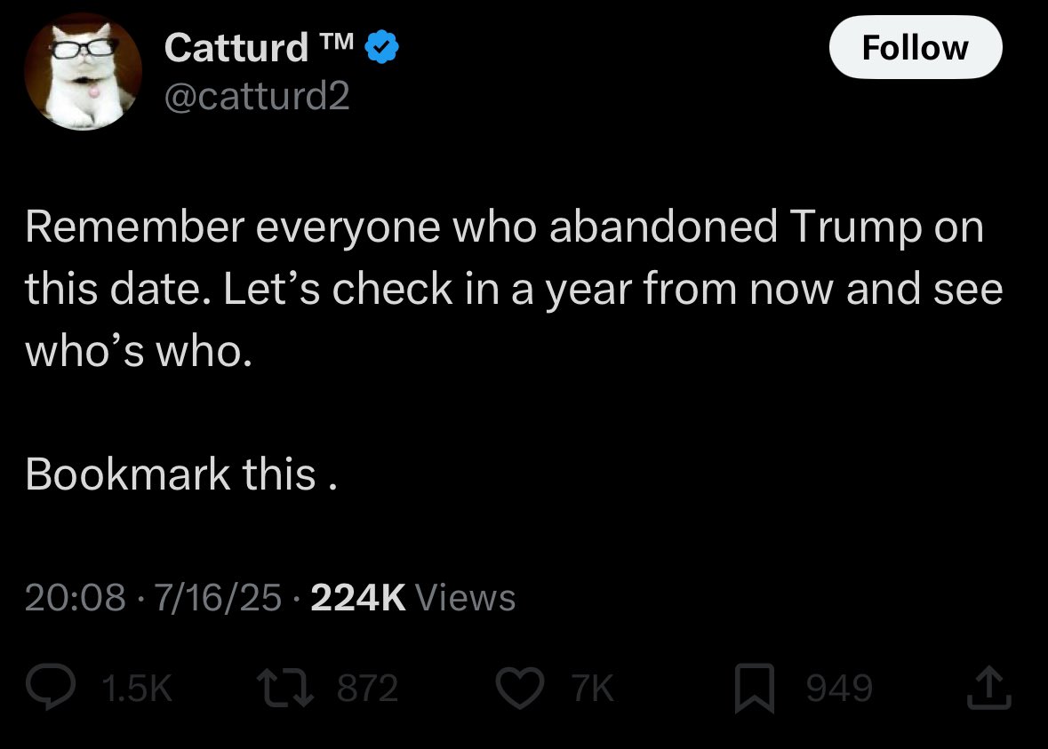 Trump Deification Syndrome is a very real thing.