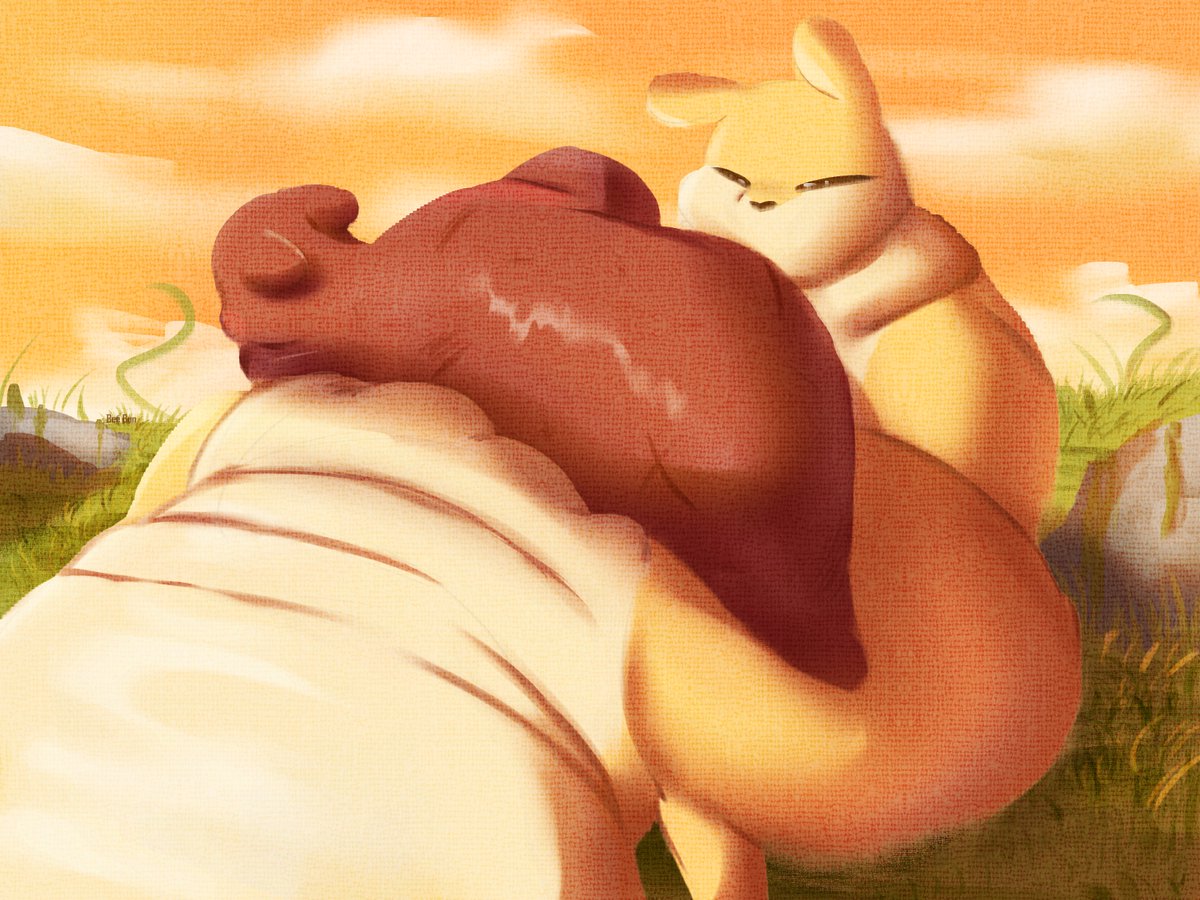 Beebun5's tweet image. Gourmand and Artificer sleeping
#rainworld