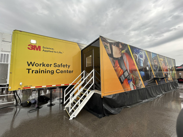 mepoulin's tweet photo. 3M’s Safety Roadshow rolls into Canada for another year - helping keep workers safe when on the job. #3Mer https://t.co/ff6Gro8TSD https://t.co/y29oG8pOxL