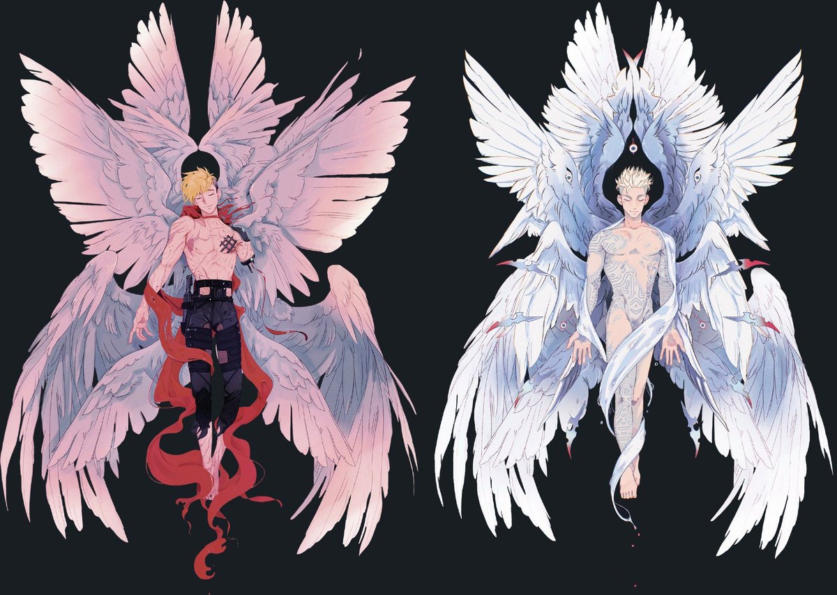 I added more volume to Nai’s wings so the twins’ standees would match better 😌