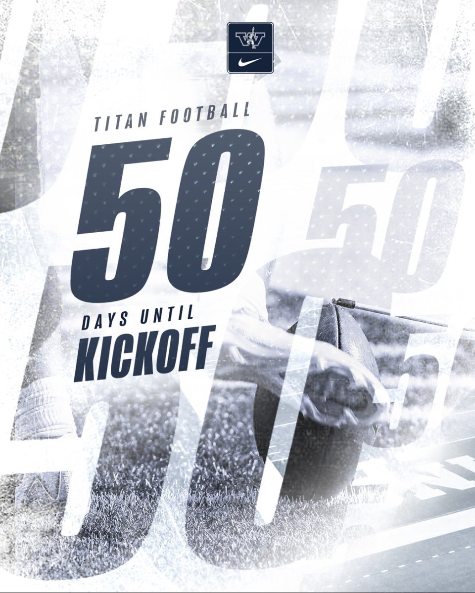 WCtitansFB's tweet image. The clock’s ticking ⏳
50 days until that first whistle echoes across Burry Stadium. Titan nation, get ready to bring the juice! #EarnYourSword ⚔️