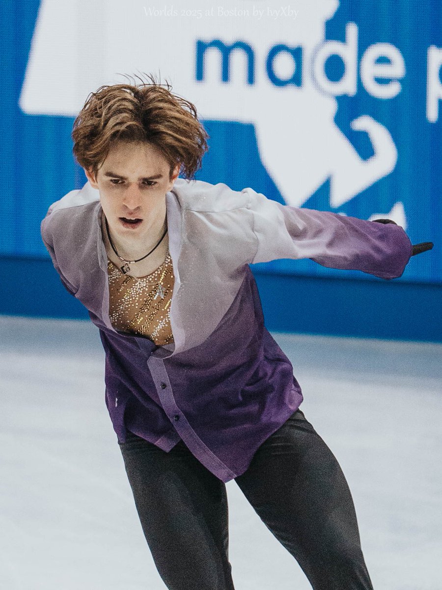IvyXby's tweet image. #MikhailShaidorov Free Skating at Worlds 2025 #WorldFigure #FigureSkating