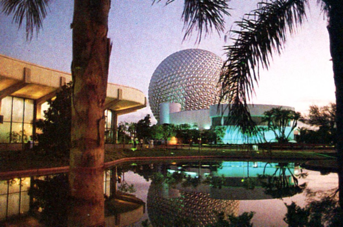 WDWTales's tweet image. So much vibe in this shot from early EPCOT Center days.