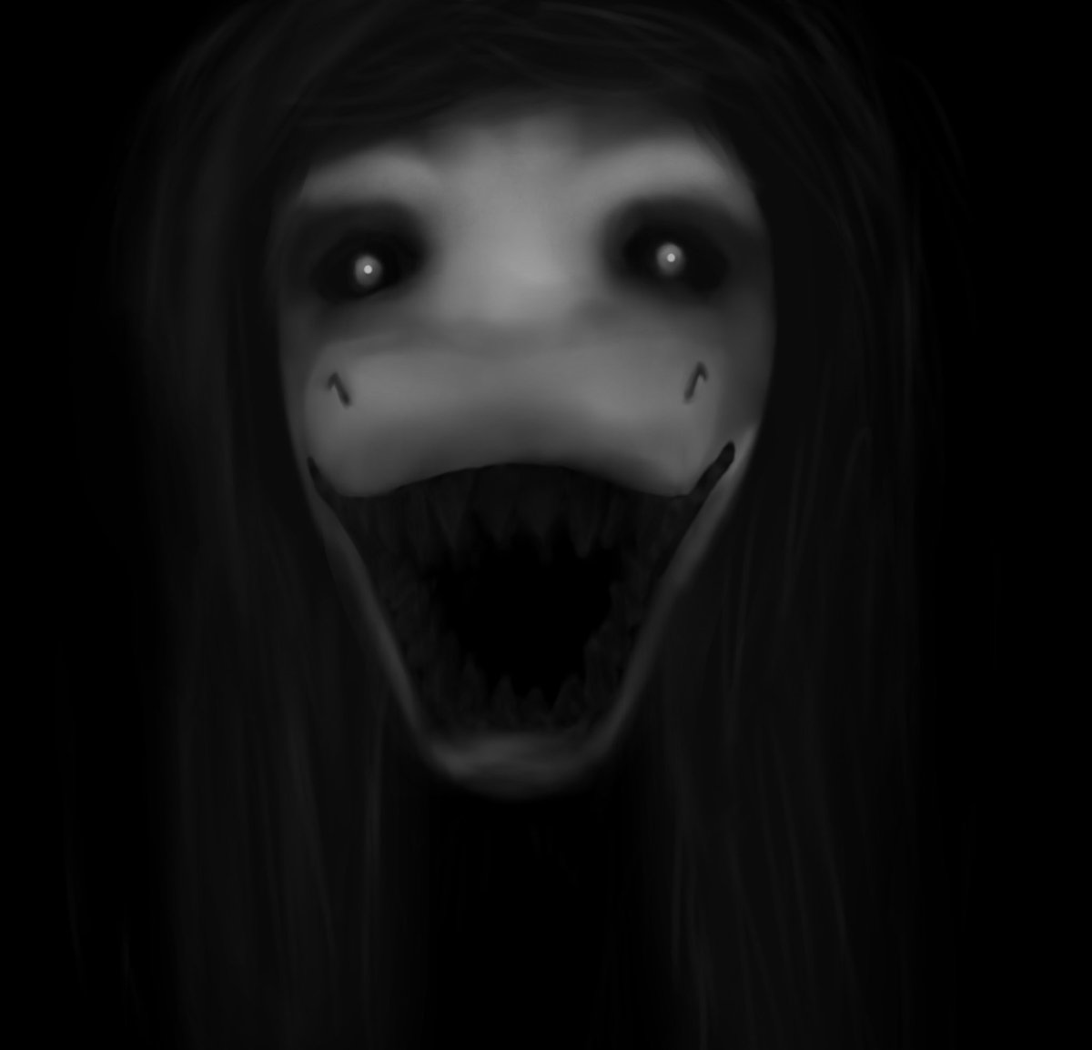 *If you see this, repost with your oc smiling!*

Such a terrible beast, it does not deserve to smile