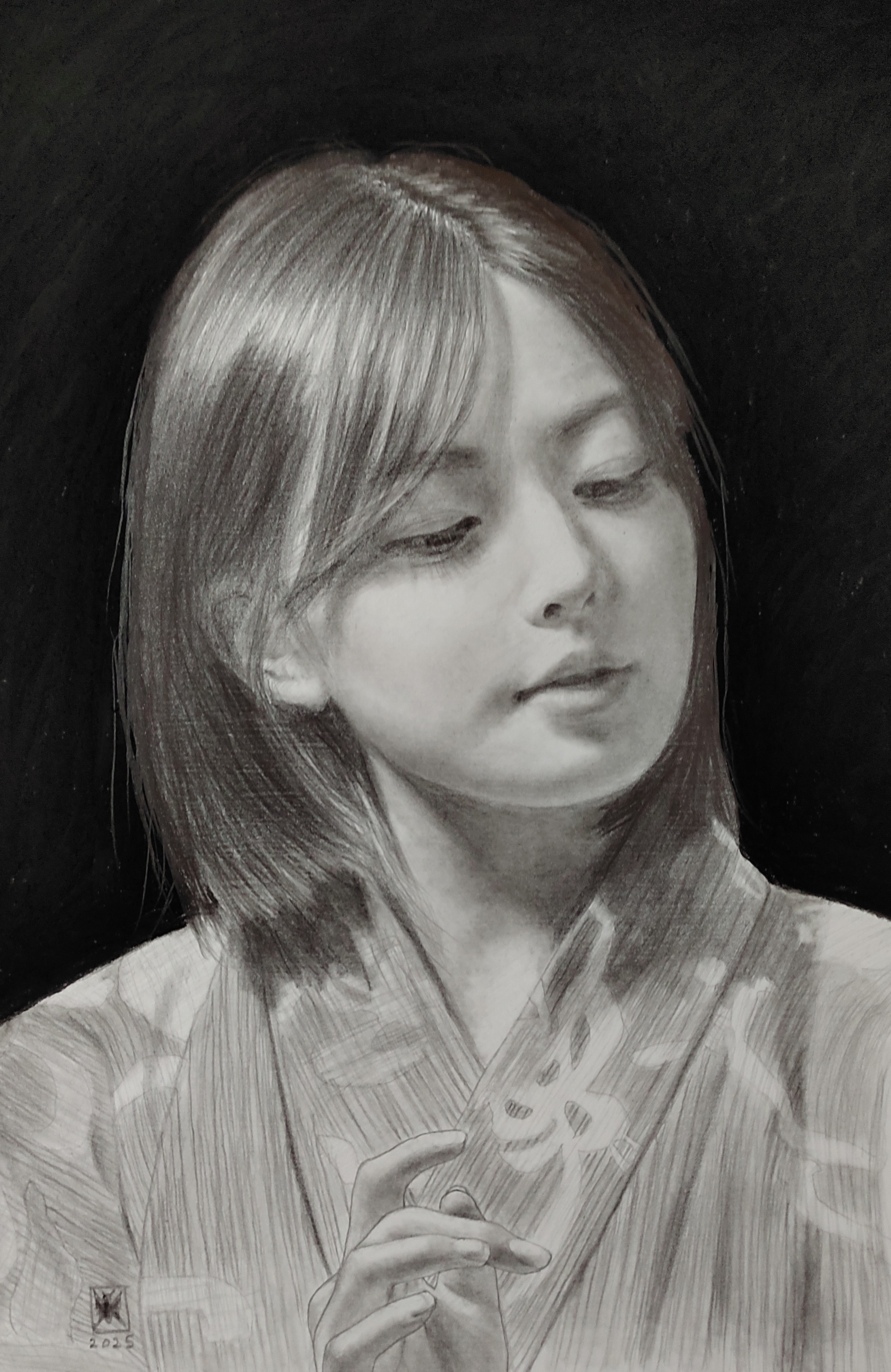絵画　油彩画　少女　福田宏樹　「新しい時代（ウーリャI）」 絵画 油彩画 少女 福田宏樹 「新しい時代（ウーリャI）」 - メルカリ