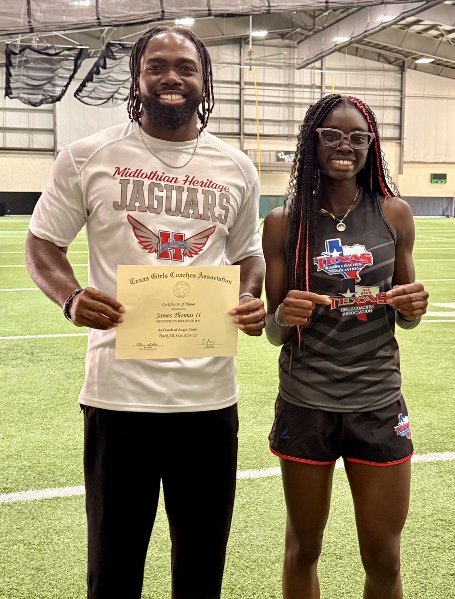 mhhstrack's tweet image. Congratulations to our very own @angel_brefo who was honored as a Track & Field All-Star and @CoachJTII as her coach, by the @AustinTGCA!
#JagSpeed #DASH #GD2BAJ
@MISD_Athletics