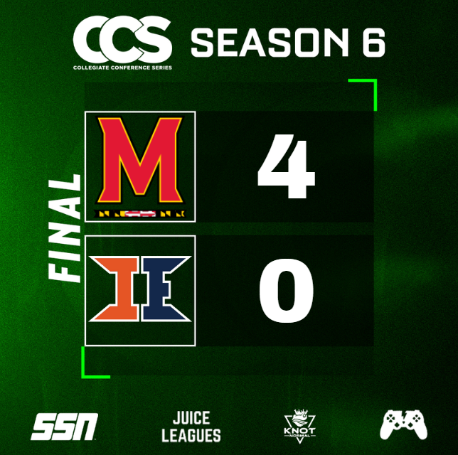 #4 MARYLAND DEFEATS #2 ILLINOIS AND CAPTURE THEIR FIRST CONFERENCE TOURNAMENT CHAMPIONSHIP AND ARE HEADED BACK ON A THIRD TRIP TO THE CCS CHAMPIONSHIPS!

<a href="/TerpsEsports/">Terps Esports</a> are tournament bound and will find out the road to a championship on Monday night at the CCS Selection Show
