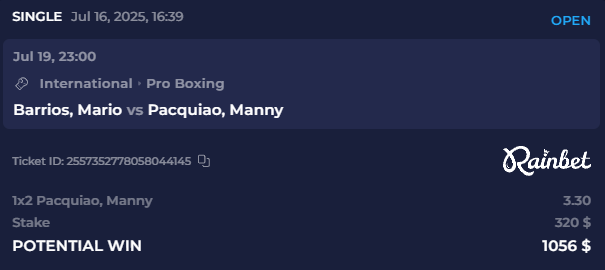 Might be betting on muscle memory at this point…

But 320 on Pacquiao feels better than trusting some kid named Mario 🤷🏽‍♂️