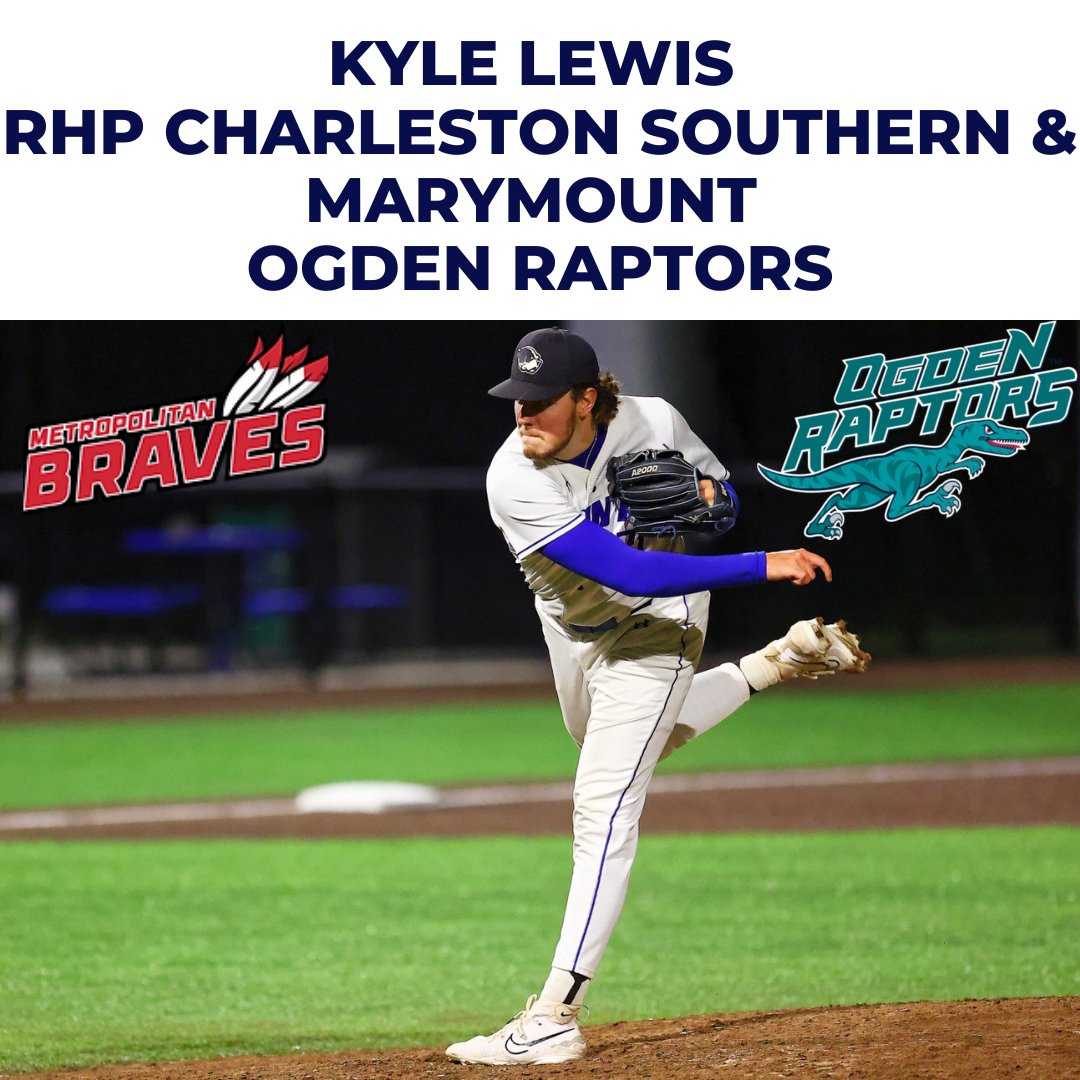 Congratulations to former Brave <a href="/CSU_BucBaseball/">Charleston Southern Baseball</a> <a href="/MarymountBASE/">Marymount Baseball</a> RHP <a href="/klewis2020__/">Kyle Lewis</a> on debuting for <a href="/OgdenRaptors/">Ogden Raptors</a> !!!  We are so proud of and happy for you!!! Well deserved!!!