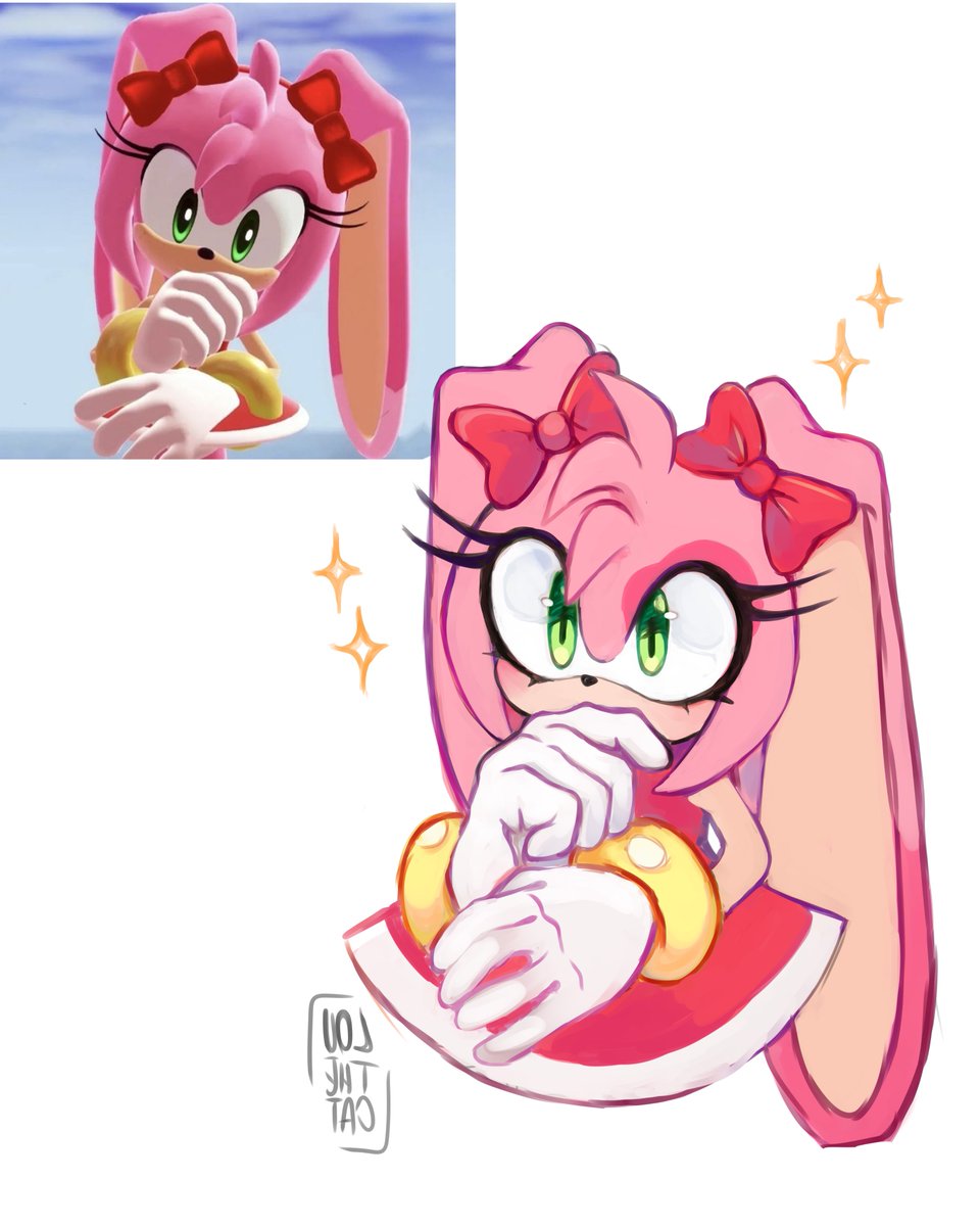 bunny amy!! #SonicTheHedgehog #amyrose #fanart