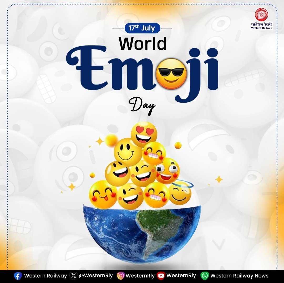 Tiny icons, big emotions! 😎🎉

From 😍 to 😂 — emojis connect hearts across the globe! 🌍

Wishing you a happy #WorldEmojiDay
