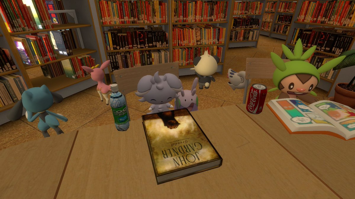 ChespinGuy's tweet photo. I feel like if PSMD Espurr goes to a library, it would be hard to get her out of there. 

#Gmod #Pokemon #Riolu #Chespin #Deerling #Espurr #Goomy #Pancham #Shelmet https://t.co/1BahJshkPx