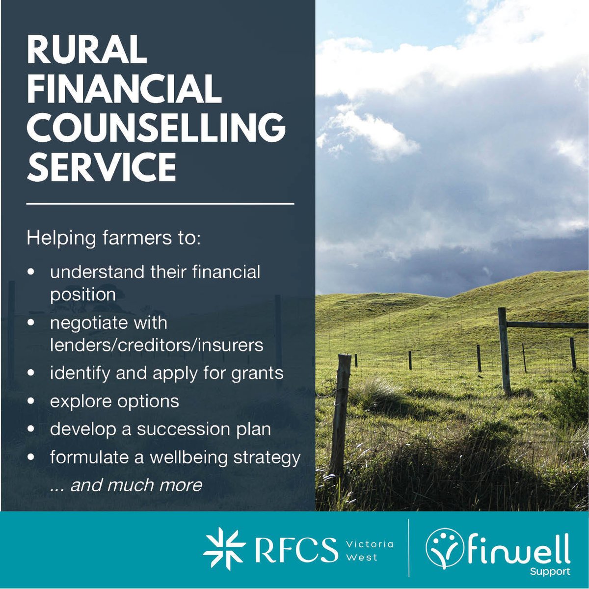 🫂 Need support with your farm or business? A Rural Financial Counsellor can help—free &amp; confidential.
📞 1300 735 578
🎥 Danni’s story: bit.ly/3FjOFIJ
🔗 More info: bit.ly/4gU5Luu
#RFCSVicWest #FarmSupport #SmallBizHelp