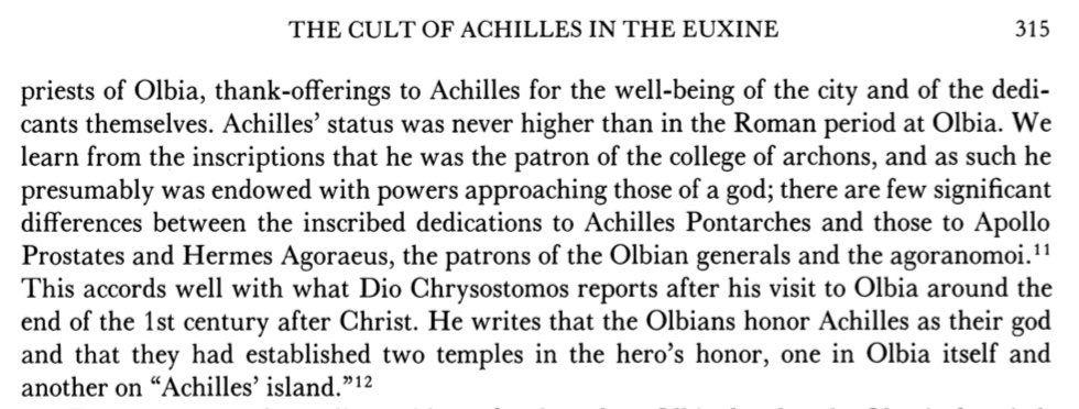 akhosilaos's tweet image. THE CULT OF ACHILLES IN THE EUXINE
By Guy Hedreen