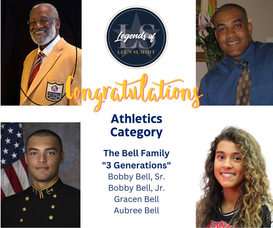 LS_History's tweet image. The legacy continues! In 2023 we honored 3 generations of #ChiefsKingdom #NFLHallOfFame Bobby Bell Sr.'s family as a Lee's Summit Legend. Their impact is inspiring!

Who's next? Nominate your 2026 Legends by Oct 1, 2025.

Dive into the Bell family's story: leessummitmuseum.com/bell-family-th…