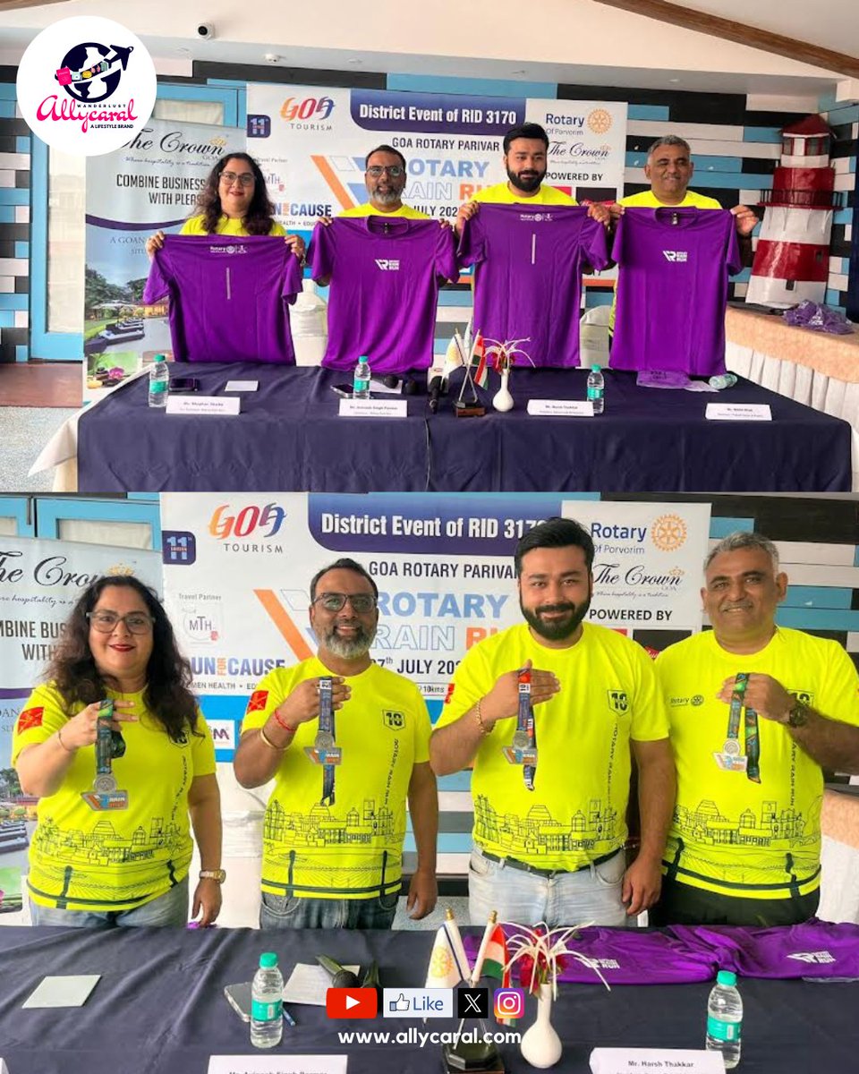 allycaralgoa's tweet photo. π§οΈπββοΈ Rotary Rain Run 2025 is back on July 27!
Supporting @PrakashCancerAid with guests @DrSubramanianMa & @DGP_Goa
π SAG Stadium, Bambolim
Read details on -https://t.co/lCRT44FHca
#RotaryRainRun2025 #MonsoonRun #CancerAwareness #GoaRuns https://t.co/DvDdNQOu5K
