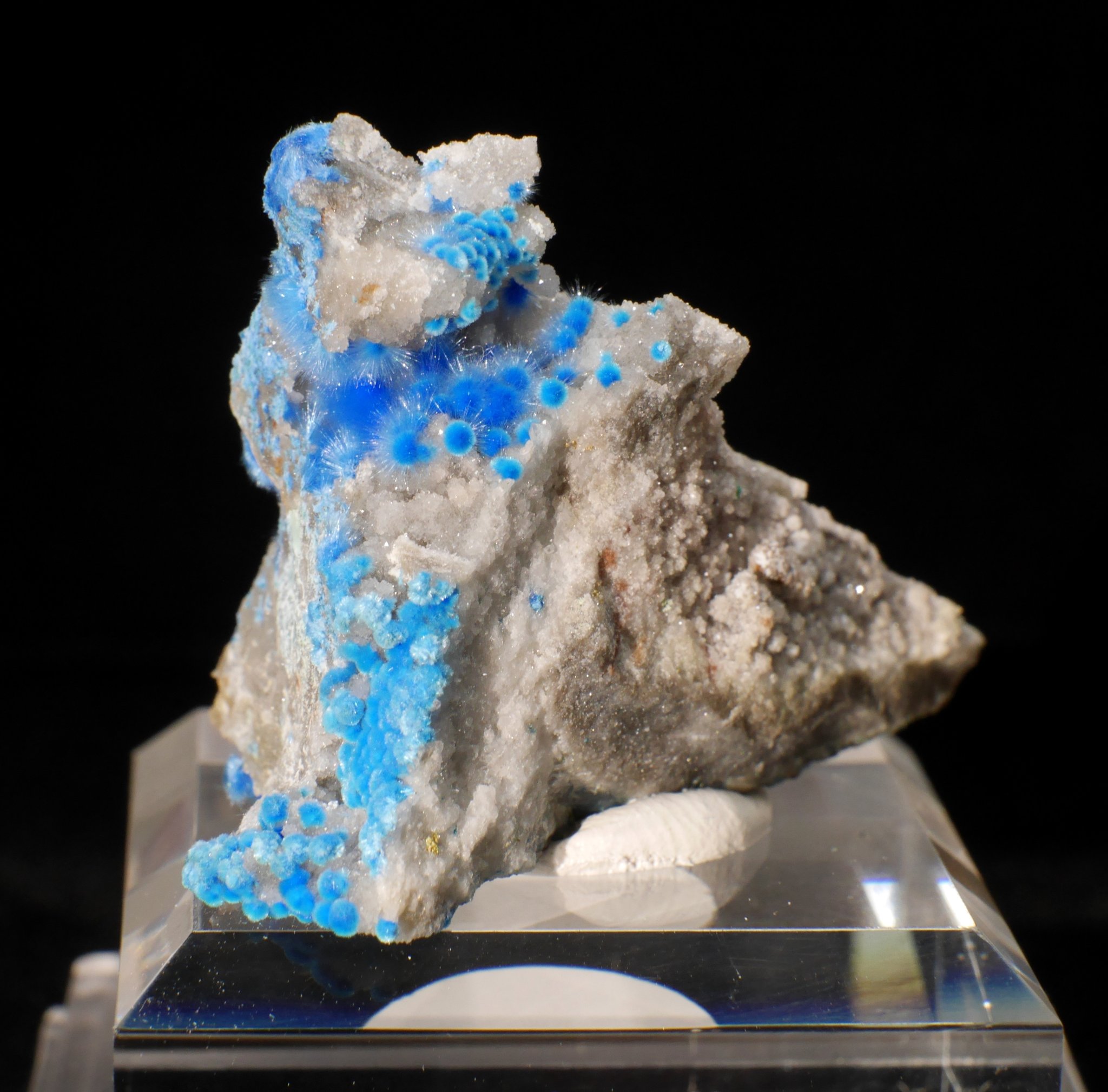 青針銅鉱 シアノトリカイト 中国産 鉱物標本 外国産鉱物標本 中国産 シアノトリカイト(青針銅鉱 ) クリアランス価格50％