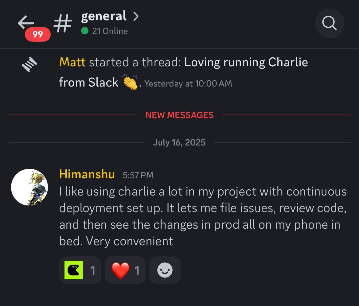 charlielabs_ai's tweet image. All is as it should be.