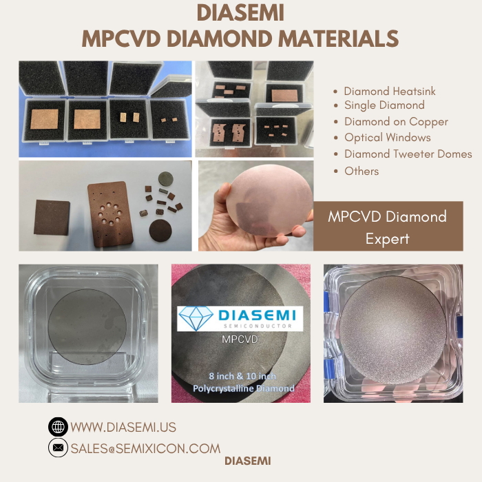 DiamondSemi's tweet photo. DIASEMI – MPCVD Diamond Materials for Electronics, Optics, Audio Applications
https://t.co/uA2KnswaVF
sales@semixicon.com
#MPCVDdiamondmanufacturer #syntheticdiamondsupplier #diamondheatsink #singlecrystalCVDdiamond #diamondopticalwindow #diamondoncopper #diamondtweeterdome https://t.co/dpPkPcB8Ma