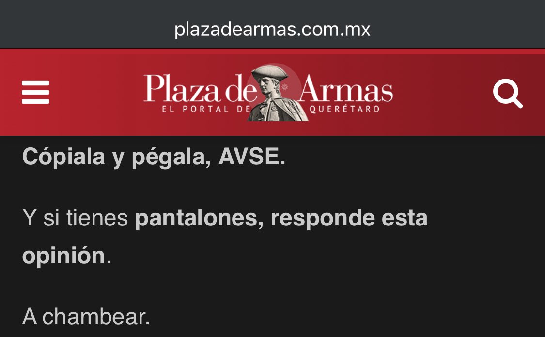 Yo entiendo que el PAN en #Querétaro está desesperado y por eso es burdo y torpe contra <a href="/PartidoMorenaMx/">Morena</a>.

Pero ver a medios como <a href="/plazadearmasmx/">PLAZA DE ARMAS</a> compartiendo cosas como esta, pues también habla de una crisis informativa en gran parte de lo que hoy se publica en el estado.