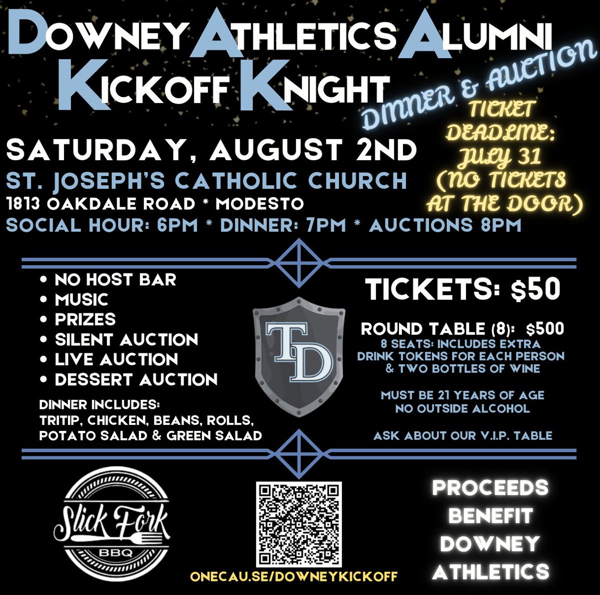 TD Football Club (@tdfootball) on Twitter photo This event is open to our Alumni AND our entire Downey family! Parents are welcome to come and support our Downey programs and athletes. Join us for this first ever event. Ticket sales deadline is July 31st.
onecau.se/downeykickoff
<a href="/tdboosters/">Downey Athletic Boosters</a> <a href="/tdhsbaseball/">Downey Baseball</a> <a href="/TDHSLadyKnights/">TD Basketball </a> This event is open to our Alumni AND our entire Downey family! Parents are welcome to come and support our Downey programs and athletes. Join us for this first ever event. Ticket sales deadline is July 31st.
onecau.se/downeykickoff
<a href="/tdboosters/">Downey Athletic Boosters</a> <a href="/tdhsbaseball/">Downey Baseball</a> <a href="/TDHSLadyKnights/">TD Basketball </a>