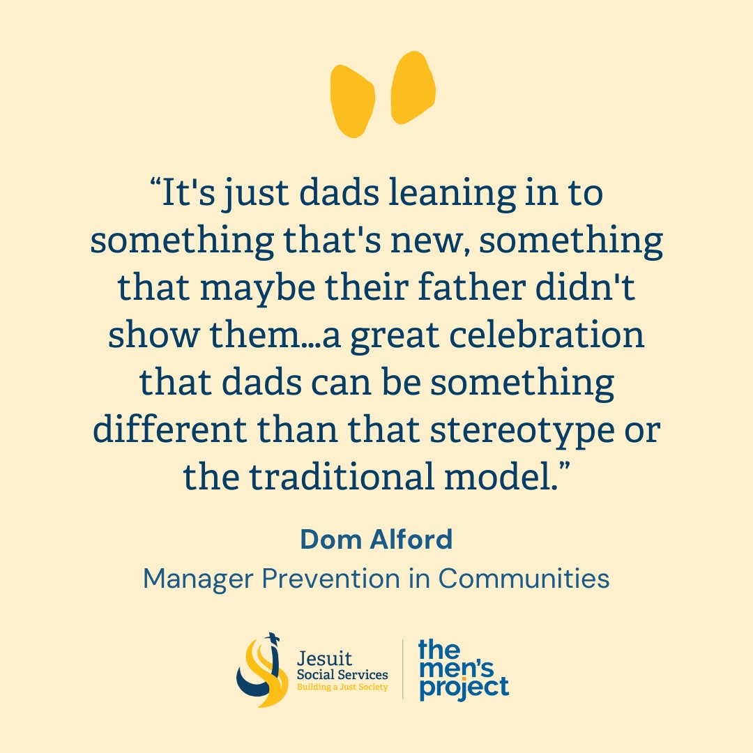 JesuitSocialServices (@jesuitsocialser) on Twitter photo Dom Alford, Manager Prevention in Communities at the Men’s Project, joined <a href="/RadioNational/">ABC Radio National</a>'s Life Matters program alongside <a href="/MichaelGLFlood/">Professor Michael Flood</a> to discuss the #girldad movement and what it means to be a father of girls.
Listen here: abc.net.au/listen/program… Dom Alford, Manager Prevention in Communities at the Men’s Project, joined <a href="/RadioNational/">ABC Radio National</a>'s Life Matters program alongside <a href="/MichaelGLFlood/">Professor Michael Flood</a> to discuss the #girldad movement and what it means to be a father of girls.
Listen here: abc.net.au/listen/program…
