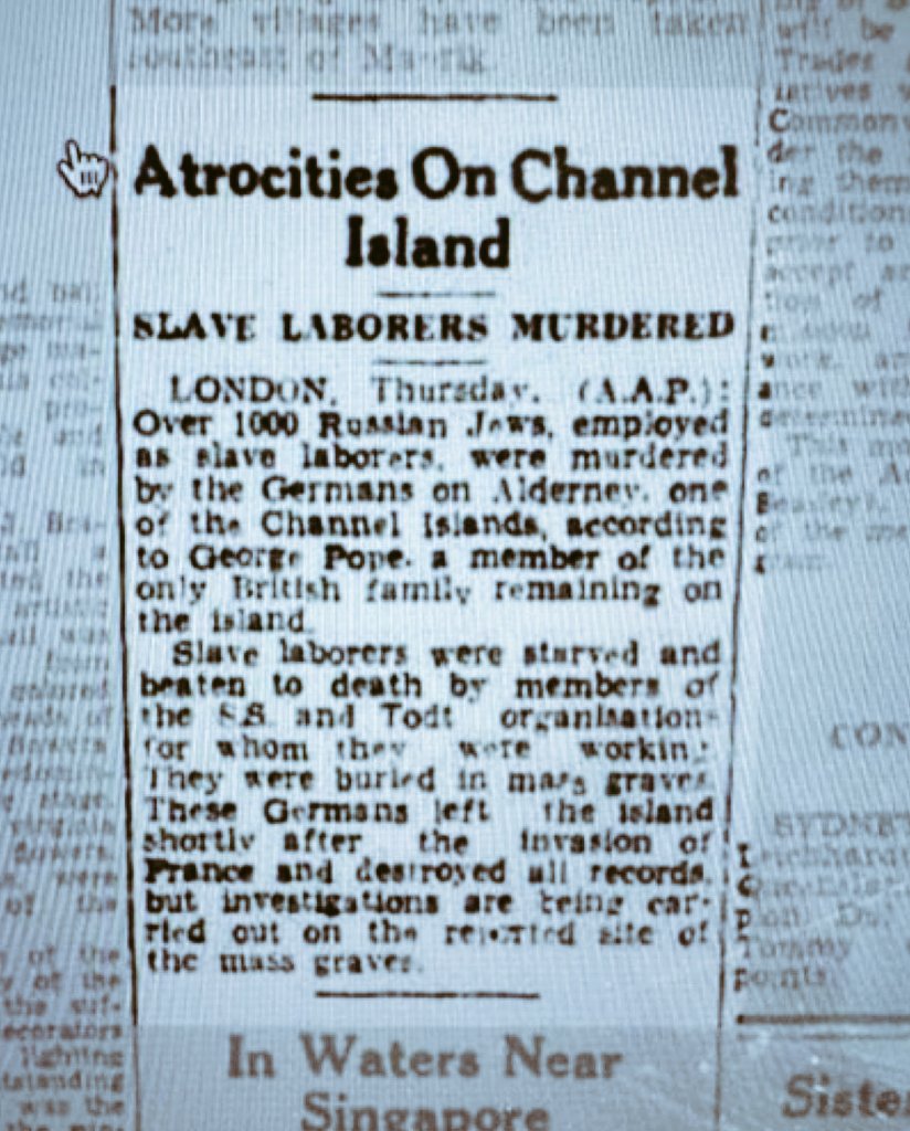 philipndpope's tweet image. Ask yourself: Why don't you know this compelling story? ➡️ Ship that deported 🇬🇧 to Nazi 🇩🇪 POW camps from CIs & evacuated ‘last of the living Jews‘ on Alderney sunk by 🇨🇦 torpedoes killing some of the only survivors of Alderney atrocities my great uncle George told world about…