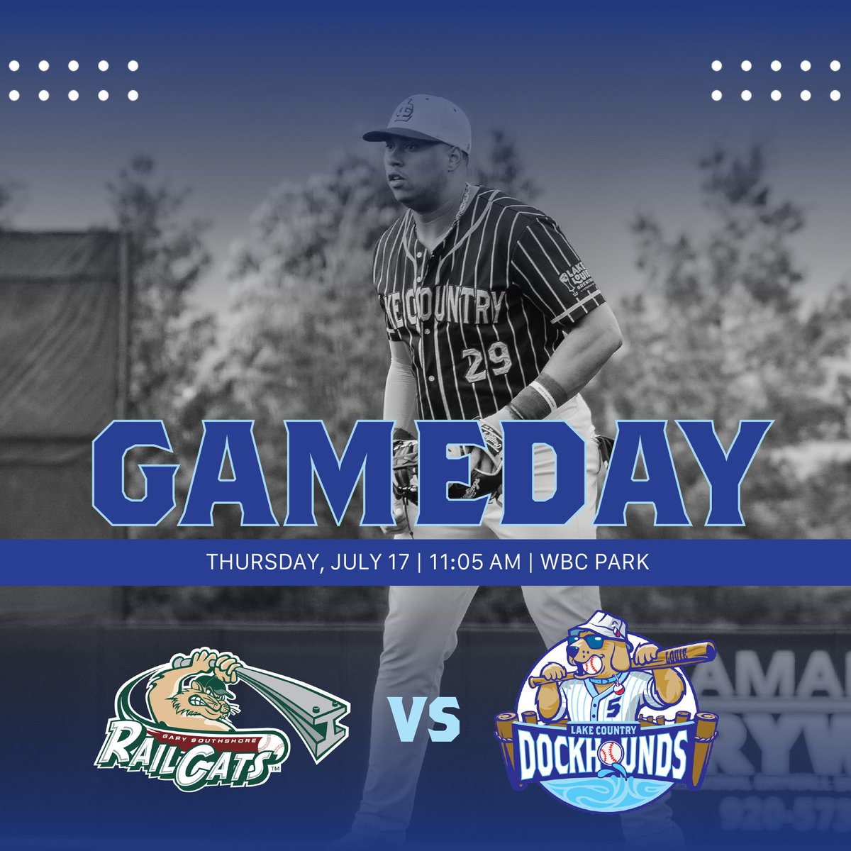 Playing for a sweep 🧹🧹🧹

⚾ DockHounds vs Gary SouthShore RailCats 
📅 Thursday, July 17th
⏰ 11:05am
📍WBC Park
📺 aabaseball.com