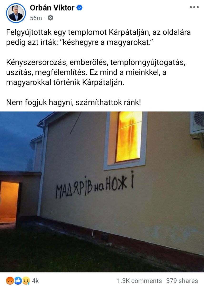 SzabadonMagyar's tweet image. Orban keeps pushing the psyops on a full swing against Ukraine, using the Hungarian minority living in Ukraine
This is from today