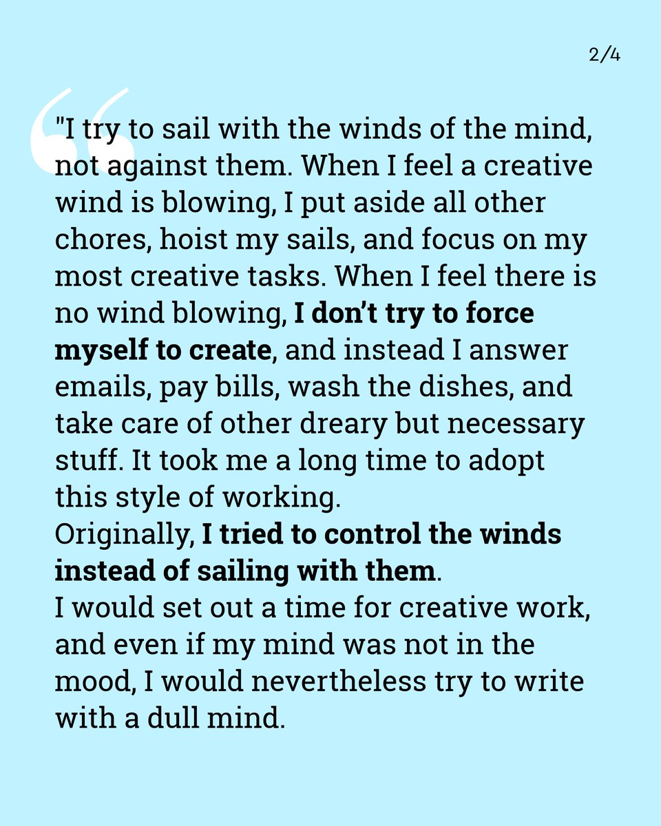 harari_yuval's tweet image. Tips on how to work efficiently. First: get to know your own mind.