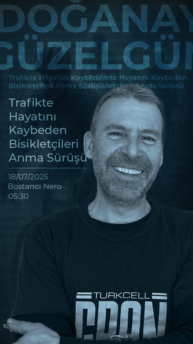 noktanokta (@nokta3nokta3) on Twitter photo Yarın Türkiye’nin herhangi bir yerinde bir bisikletçi yakınını kaybeden herkes için anma günü. Artık her 18Temmuz’da pelotonda bir kişi daha eksilmeyeceğimizi, hiçbir ölümün ve ihmalin de davasının peşini bırakmayacağımızı hatırlatacağız. <a href="/canereler/">Caner Eler</a> <a href="/berkemceylan/">Berkem Ceylan</a> <a href="/sarpergunsal/">Sarper Günsal</a> Yarın Türkiye’nin herhangi bir yerinde bir bisikletçi yakınını kaybeden herkes için anma günü. Artık her 18Temmuz’da pelotonda bir kişi daha eksilmeyeceğimizi, hiçbir ölümün ve ihmalin de davasının peşini bırakmayacağımızı hatırlatacağız. <a href="/canereler/">Caner Eler</a> <a href="/berkemceylan/">Berkem Ceylan</a> <a href="/sarpergunsal/">Sarper Günsal</a>