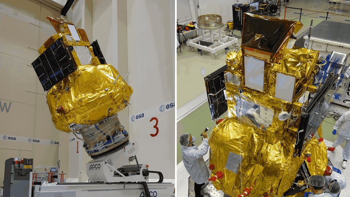 AstrospaceI's tweet image. Presso il centro #ESTEC dell'@esa, nei Paesi Bassi, è stata completata una serie di test sul satellite #SMILE, missione congiunta di #ESA e Accademia Cinese delle Scienze per lo studio delle interazioni tra il vento solare e la magnetosfera terrestre, con lancio fissato a inizio…