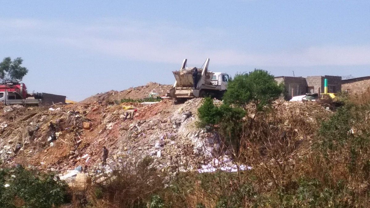 <a href="/HermanMashaba/">Herman Mashaba</a> Pity you didn't care about the Jukskei River in Johannesburg when you were mayor. This was in 2018. This is where the river passes through Alexandra and Marlboro Gardens, close to the Gautrain bridge.