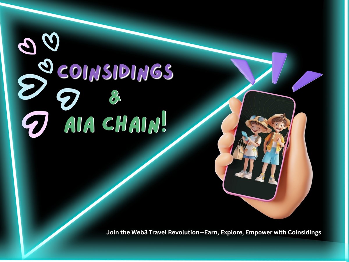 AIAChain's tweet image. 📸Join the Web3 Travel Revolution—Earn, Explore, Empower with Coinsidings💰
#Web3 #RWA #AIA #CSS