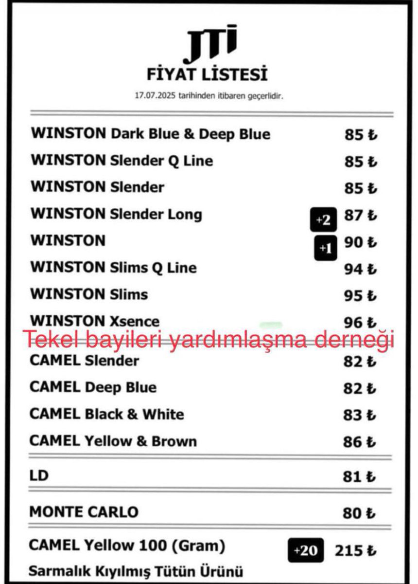 #SonDakika | JTI sigara grubuna bir zam daha geldi.