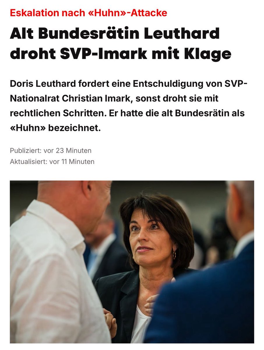 SeverinThomaGL's tweet image. Das erinnert mich irgendwie an @AndyGrote. Du bist so 1 Pimmel.
In der Schweiz gibt es zum Glück keine Hausdurchsuchungen.