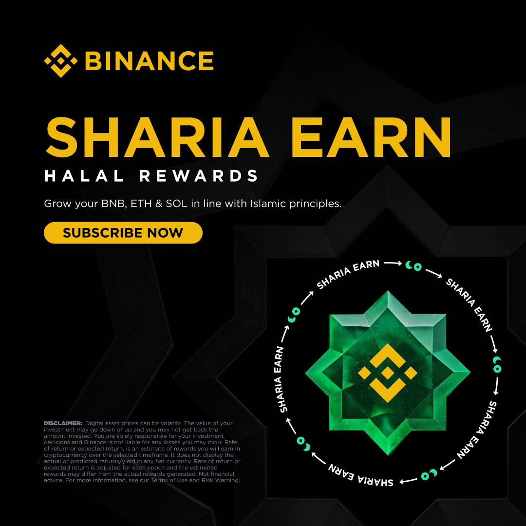 _RichardTeng's tweet image. At #Binance, we believe in creating crypto solutions for everyone.
Our new Shariah Earn product offers halal-compliant earning opportunities, empowering the global Muslim community to participate in crypto confidently.