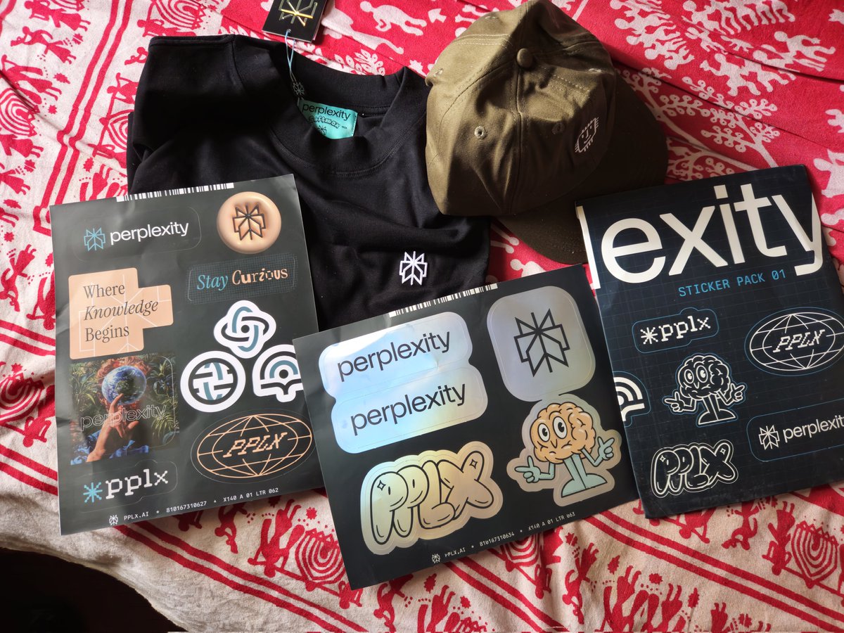 Thanks a lot .<a href="/PPLXsupply/">Perplexity Supply</a> for these super cool swags.