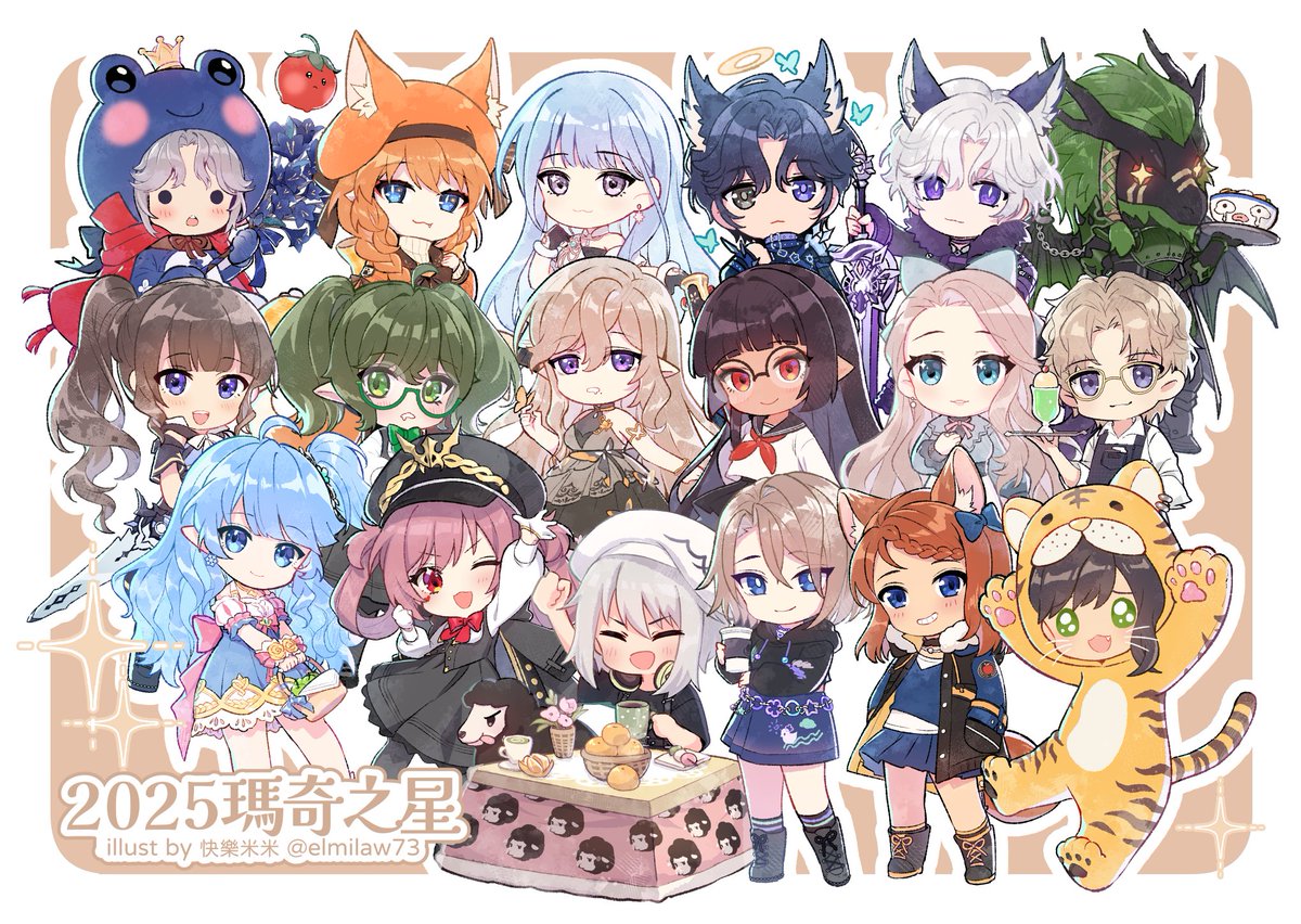 ElMilaW73's tweet photo. ✽*:･ﾟ(1/6)
今回台湾マビノギオフラインイベントでは、2025マビノギスターズ全18人のSDイラストを描きました！
写真提供＆企画参加ありがとうございました！
気に入ってもらえたら嬉しいです✨
これからも応援してます！
当日の展示作品、順番に紹介します���
#新瑪奇 #마비노기 #mabinogi #マビノギ https://t.co/oU3o7ObAz5