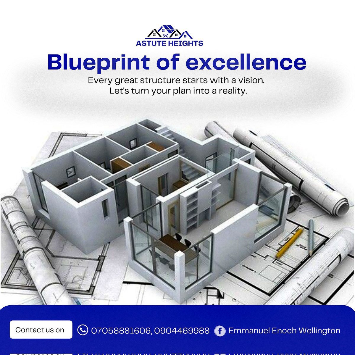 clebless's tweet image. I made this design for a friend who’s an architect few month ago.
The idea was to create something clean and clear a design that helps people see the plan and trust the process.
How do you think about it ?