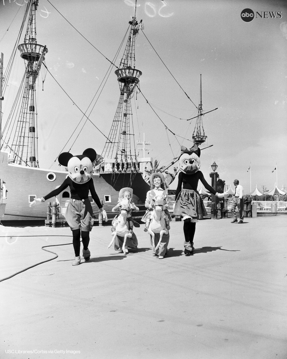 ON THIS DAY: Seventy years ago, Disneyland had its opening day in Anaheim, California after its $17 million, year-long construction.

The park had welcomed 500 million visitors by 2004. abcnews.link/UVy4wqp