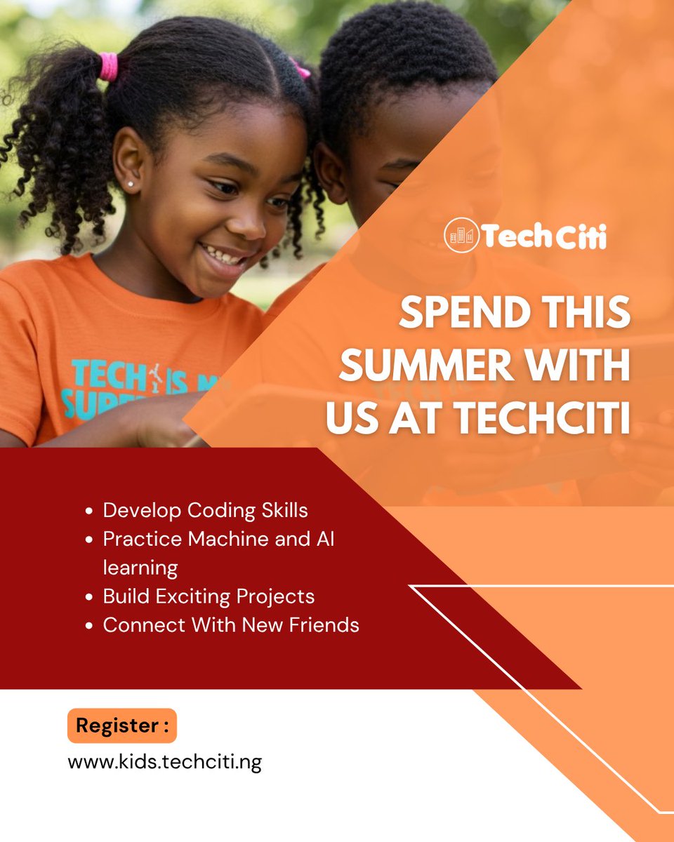 techcitikids's tweet image. This summer, we’re not just playing—we’re learning cool tech stuff too! 🤖🎮
Join the fun with Techciti’s Summer of Tech for smart kids like you! 🌞💡
#TechcitiKids #SummerOfTech #FunWithTech