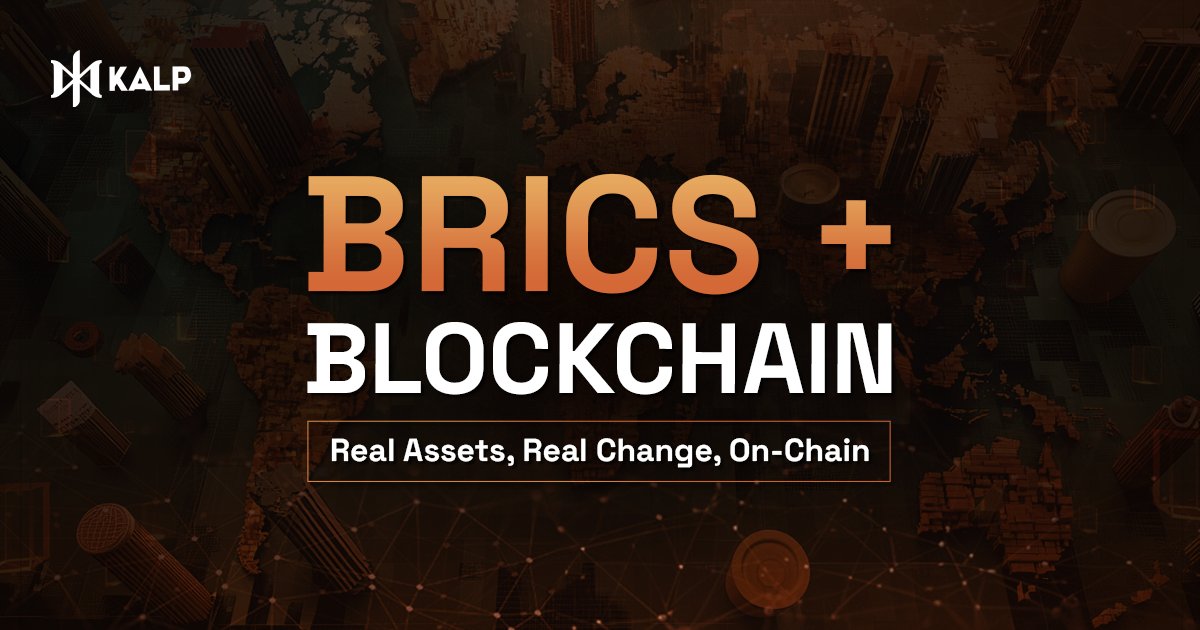 Kalp_Official's tweet image. Tokenization is no longer a concept — it’s a quiet revolution. ♾
BRICS nations are moving real-world assets like gold on-chain, pairing them with #Bitcoin to build a sovereign, censorship-resistant financial layer.
This isn’t just a hedge against the dollar.
It’s the…